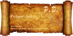 Pulger Dolli névjegykártya